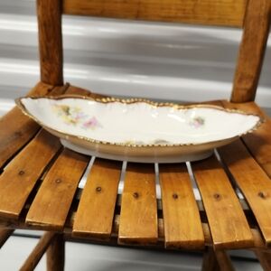 Elegant Floral Porcelain Serving Dish